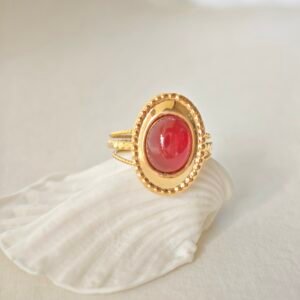 bague eloise agate rouge