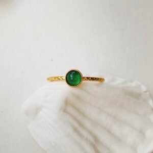 bague liliane agate vert
