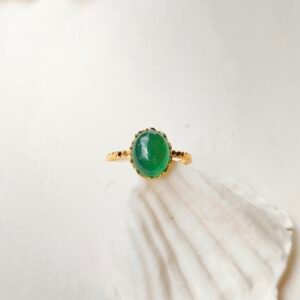 bague inÈs agate vert