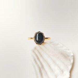bague inÈs obsidienne