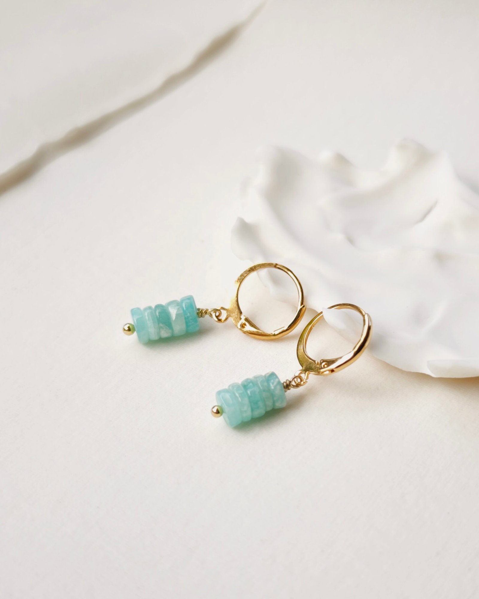 boucles d'oreilles emma amazonite boucles d'oreilles emma amazonite