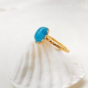 bague inÈs agate bleu